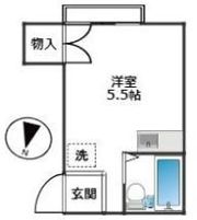 コーポニシワキの間取り画像