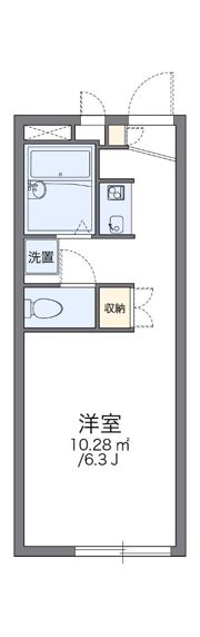 レオパレスルミエールⅡの間取り画像