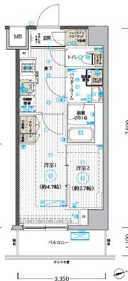 MAXIV CROSお花茶屋の間取り画像
