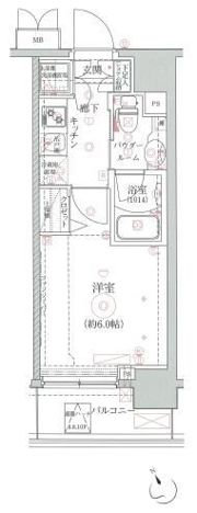 クレイシア品川戸越銀座の間取り画像