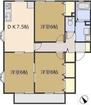 日新花崎ビレッジ Bの間取り画像
