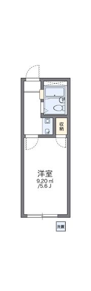 レオパレス5＆5の間取り画像