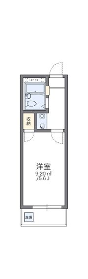 レオパレス5＆5の間取り画像