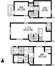 船橋1－36－4戸建の間取り画像