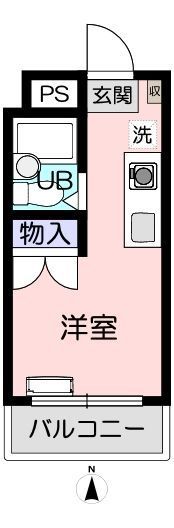 高坂サカエハイツの間取り画像