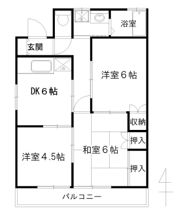 甍ハイツの間取り画像