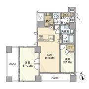 アスコットパーク東京八丁堀の間取り画像