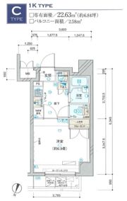 ヴェルト錦糸町Ⅱの間取り画像