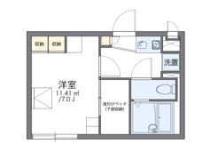 レオパレス桜花Aの間取り画像