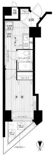 メインステージ東神田の間取り画像