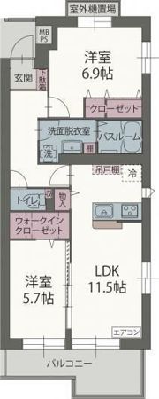 ユング フラウの間取り画像