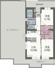 ユング フラウの間取り画像