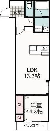 ルシェル東静岡の間取り画像