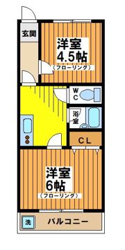 ユーハウスササヅカの間取り画像