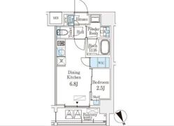 ベルファース八丁堀Westの間取り画像