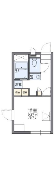 レオパレスアビィロード烏山の間取り画像