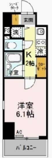 パークウェル門前仲町の間取り画像