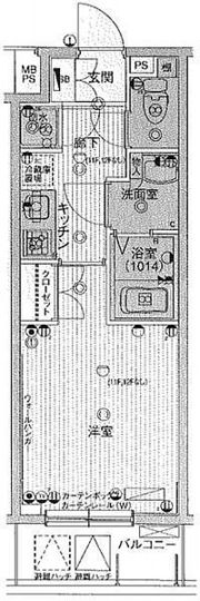 パークウェル神田EASTの間取り画像