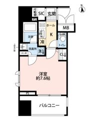 コンシェリア門前仲町 CROSSIAの間取り画像