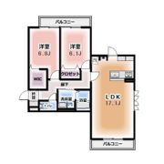 Komorebi Garden中田本町Aの間取り画像