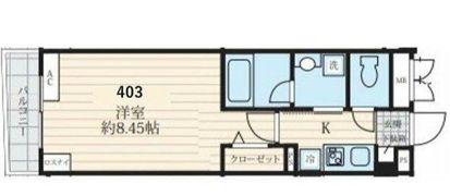 フォセット千早の間取り画像