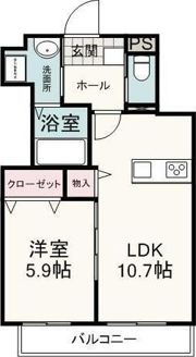 エスプラネードINAGAWAの間取り画像