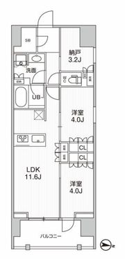 シーズンフラッツ押上フィオーレの間取り画像