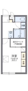 レオパレスエスポワール堀の内の間取り画像