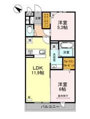 CRESCENTE経堂（クレシェンテ） 壱番館の間取り画像