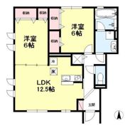 コモレビ大蔵 Cの間取り画像