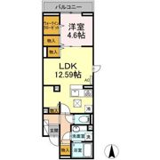 アンジュール蒲田の間取り画像