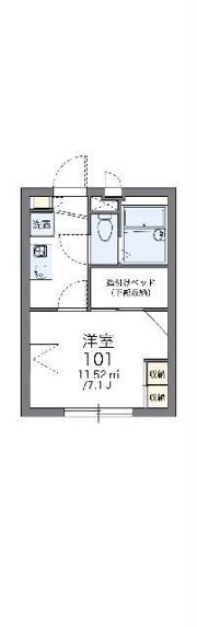 レオパレスメゾン 紗々の間取り画像