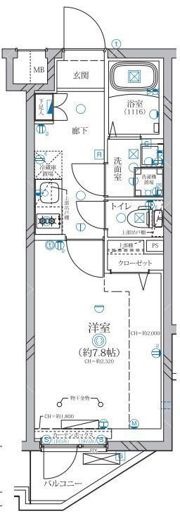 ディアレイシャス等々力の間取り画像