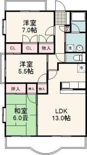 エムサンコートの間取り画像