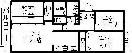 シャルマン宮前の間取り画像