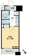 クロスレジデンス蒲田の間取り画像