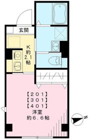 プラム二長町の間取り画像