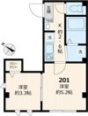 クレール月島の間取り画像