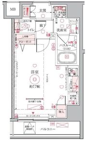 クレヴィスタ押上の間取り画像