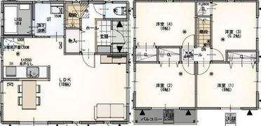 グランソフィア上新郷ヴィレッジ G号棟の間取り画像