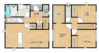 松本町戸建貸家の間取り画像