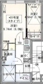 ラヴィエール秋葉原の間取り画像