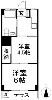 コーポ小川の間取り画像