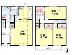 コモレビ大蔵 Hの間取り画像