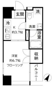 ウエストテラス汐留の間取り画像