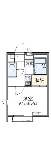 レオパレス羽根木の間取り画像