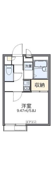 レオパレス羽根木の間取り画像