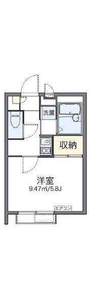 レオパレス羽根木の間取り画像