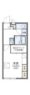 レオパレスフリーダム南金目Ⅲの間取り画像