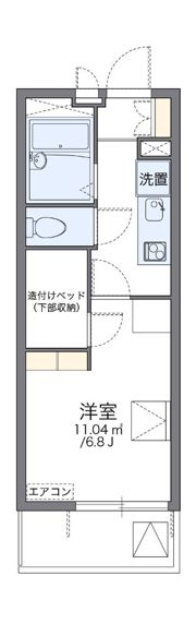 レオパレス菱沼の間取り画像